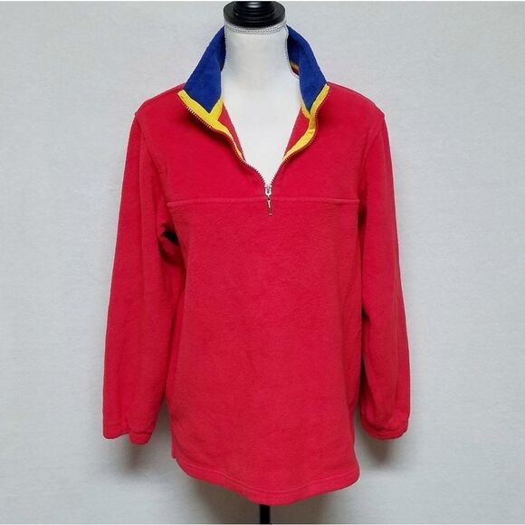 VINTAGE Tommy Hilfiger Fleece Quarter Zip Sweater - Picture 3 of 12